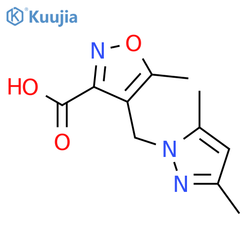 4-(3,5-Dimethyl-1H-pyrazol-1-yl)methyl-5-methylisoxazole-3-carboxylic Acid structure