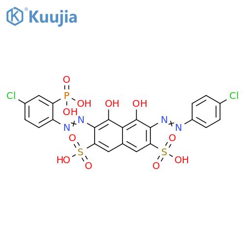 2,7-Naphthalenedisulfonic acid, 3-[2-(4-chlorophenyl)diazenyl]-6-[2-(4-chloro-2-phosphonophenyl)diazenyl]-4,5-dihydroxy- structure