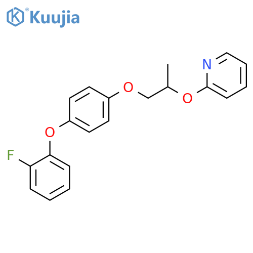 Pyridine, 2-[2-[4-(2-fluorophenoxy)phenoxy]-1-methylethoxy]- structure