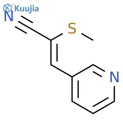 2-Propenenitrile, 2-(methylthio)-3-(3-pyridinyl)-, (Z)- structure