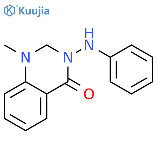 1-methyl-3-(phenylamino)-2,3-dihydroquinazolin-4(1H)-one structure