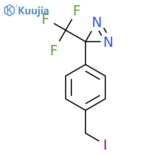 3-4-(iodomethyl)phenyl-3-(trifluoromethyl)-3H-diazirine structure