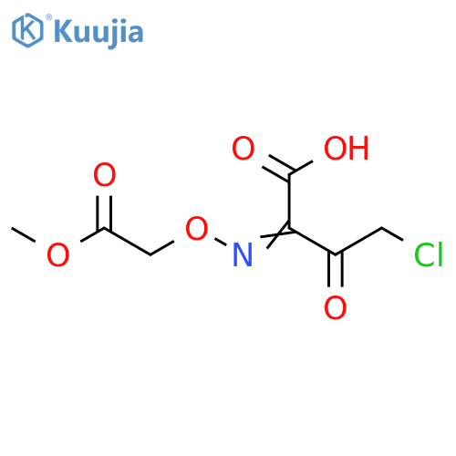4-Chloro-2-(Z)-methoxycarbonylmethoxyimino-3-oxobutyric acid structure