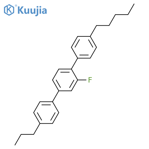 2'-Fluoro-4-pentyl-4''-propyl-1,1':4',1''-terphenyl structure