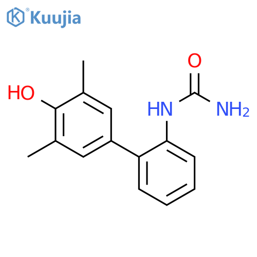 Urea, (4'-hydroxy-3',5'-dimethyl[1,1'-biphenyl]-2-yl)- structure