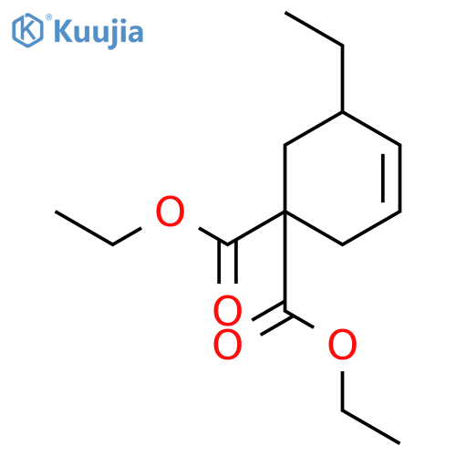 3-Cyclohexene-1,1-dicarboxylic acid, 5-ethyl-, diethyl ester structure