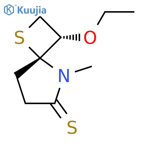 1-Thia-5-azaspiro[3.4]octane-6-thione,3-ethoxy-5-methyl-, cis- (9CI) structure
