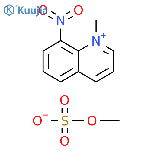 Quinolinium, 1-methyl-8-nitro-, methyl sulfate structure
