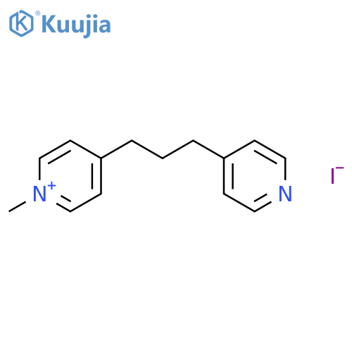 Pyridinium, 1-methyl-4-[3-(4-pyridinyl)propyl]-, iodide structure