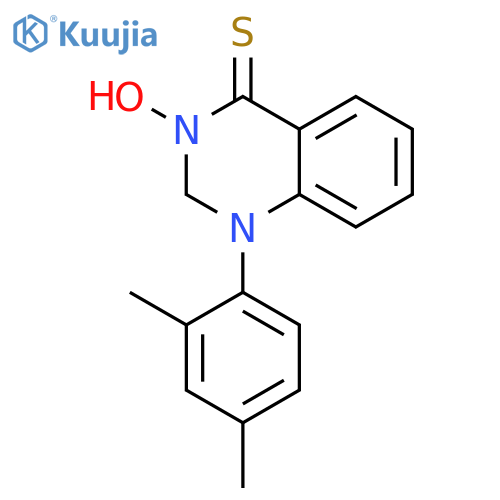 4(1H)-Quinazolinethione, 1-(2,4-dimethylphenyl)-2,3-dihydro-3-hydroxy- structure