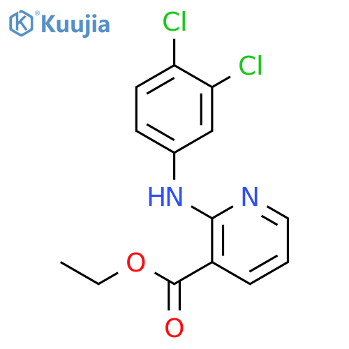 ethyl 2-(3,4-dichlorophenyl)aminopyridine-3-carboxylate structure