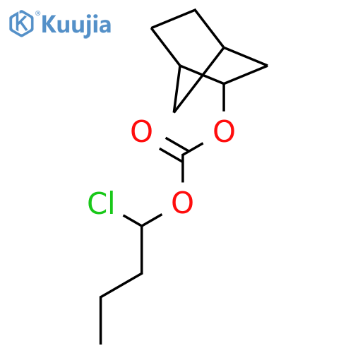 Carbonic acid, bicyclo[2.2.1]hept-2-yl 1-chlorobutyl ester structure