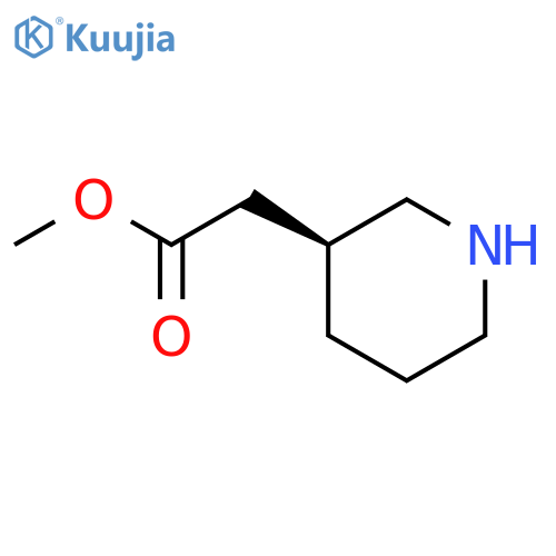 methyl 2-(3S)-piperidin-3-ylacetate structure