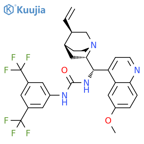 N-[3,5-BIS(TRIFLUOROMETHYL)PHENYL]-N'-[(8Α,9S)-6'-METHOXYCINCHONAN-9-YL]-UREA structure