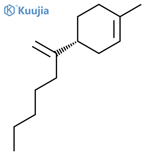 Cyclohexene, 1-methyl-4-(1-methylenehexyl)-, (R)- structure