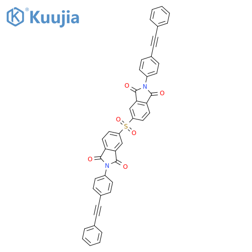 1H-Isoindole-1,3(2H)-dione, 5,5'-sulfonylbis[2-[4-(phenylethynyl)phenyl]- structure