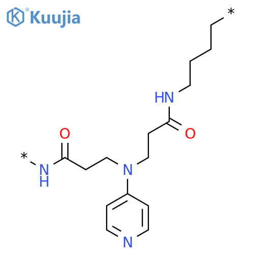 Poly[imino(1-oxo-1,3-propanediyl)(4-pyridinylimino)(3-oxo-1,3-propanediyl)imino-1,4-butanediyl] structure