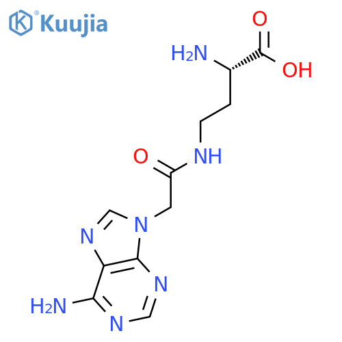 Butanoic acid, 2-amino-4-[[(6-amino-9H-purin-9-yl)acetyl]amino]-, (S)- structure