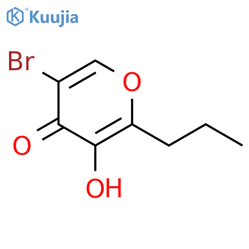 4H-Pyran-4-one, 5-bromo-3-hydroxy-2-propyl- structure