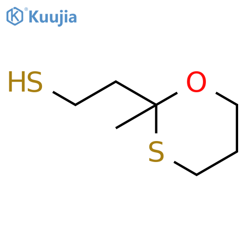 1,3-Oxathiane-2-ethanethiol, 2-methyl- structure