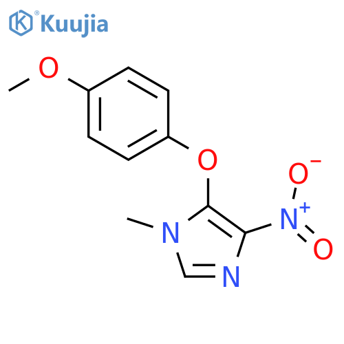 5-(4-Methoxyphenoxy)-1-methyl-4-nitro-1H-imidazole structure