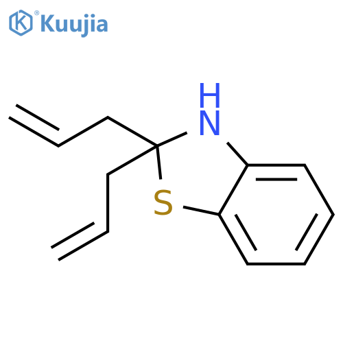 Benzothiazole, 2,3-dihydro-2,2-di-2-propenyl- structure