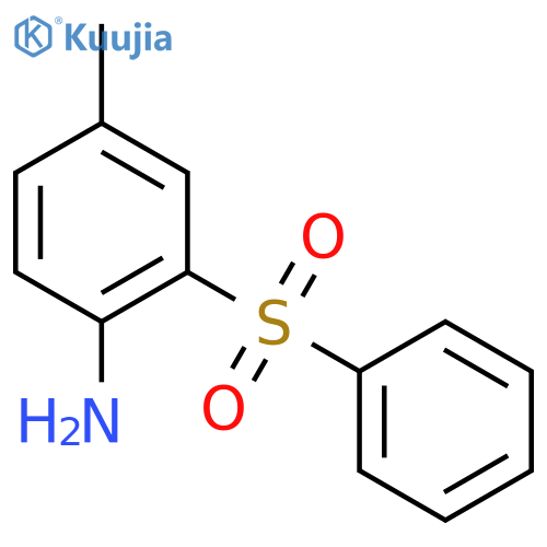 Benzenamine, 4-methyl-2-(phenylsulfonyl)- structure