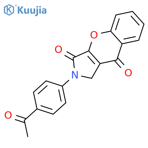 [1]Benzopyrano[2,3-c]pyrrole-3,9-dione, 2-(4-acetylphenyl)-1,2-dihydro- structure