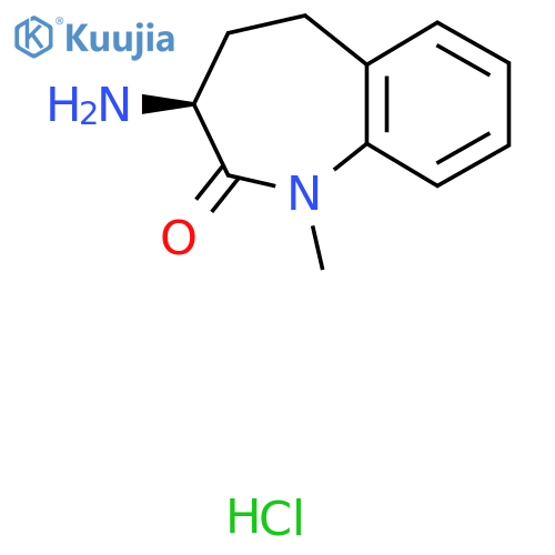 (S)-3-Amino-1-methyl-1,3,4,5-tetrahydro-2H-benzo[b]azepin-2-one hydrochloride structure
