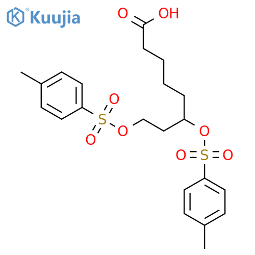 Octanoic acid, 6,8-bis[[(4-methylphenyl)sulfonyl]oxy]- structure