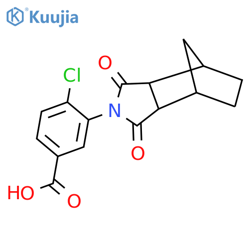 4-Chloro-3-(1,3-dioxooctahydro-2H-4,7-methanoisoindol-2-yl)benzoic acid structure