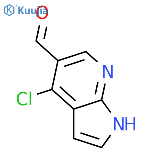 4-Chloro-1H-pyrrolo[2,3-b]pyridine-5-carbaldehyde structure