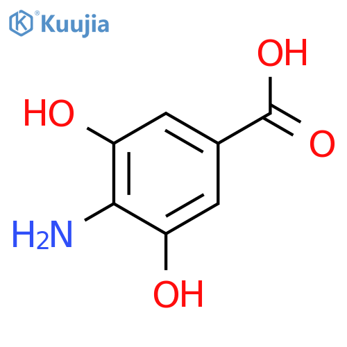 4-amino-3,5-dihydroxybenzoic acid structure