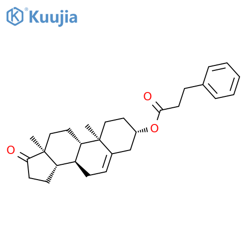 Androst-5-en-17-one, 3-(1-oxo-3-phenylpropoxy)-, (3b)- structure
