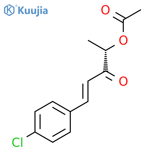 1-Penten-3-one, 4-(acetyloxy)-1-(4-chlorophenyl)-, (S)- structure
