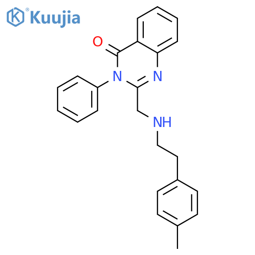 2-({[2-(4-methylphenyl)ethyl]amino}methyl)-3-phenylquinazolin-4(3H)-one structure