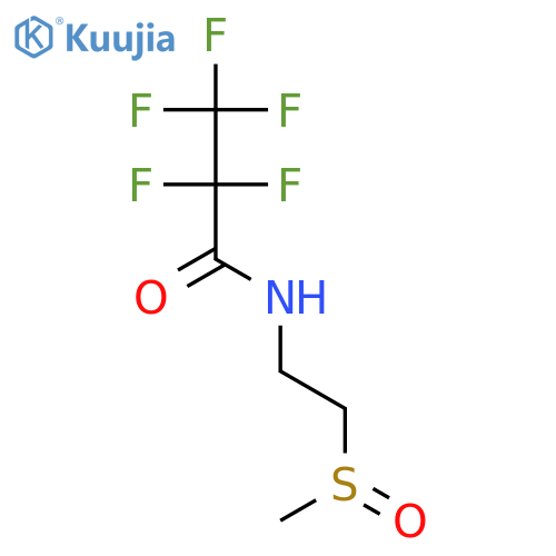 Propanamide, 2,2,3,3,3-pentafluoro-N-[2-(methylsulfinyl)ethyl]- structure
