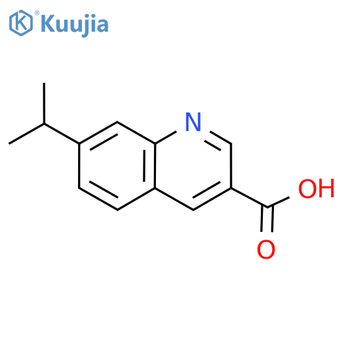 7-Isopropylquinoline-3-carboxylic acid structure