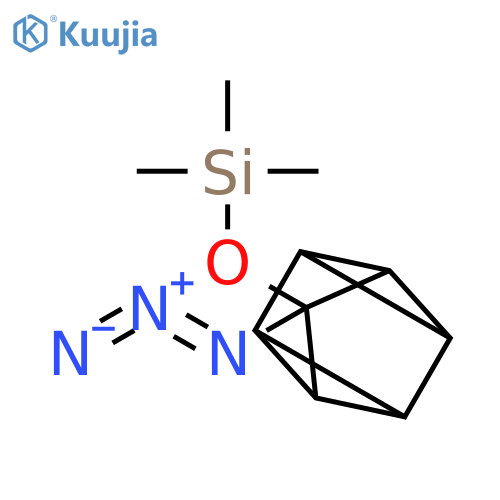 Silane, [(3-azidotetracyclo[3.2.0.02,7.04,6]hept-3-yl)oxy]trimethyl- structure
