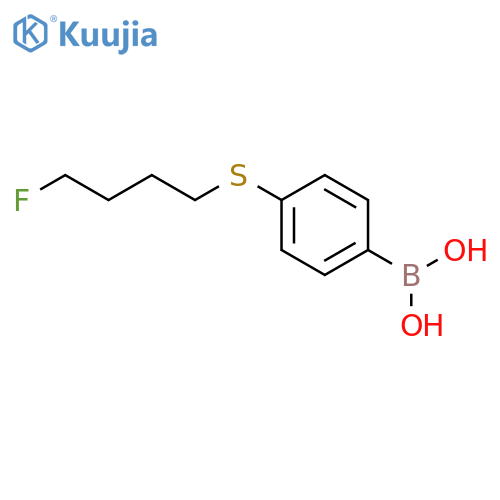 4-(4-Fluoro-butylsulfanyl)-benzeneboronic acid structure