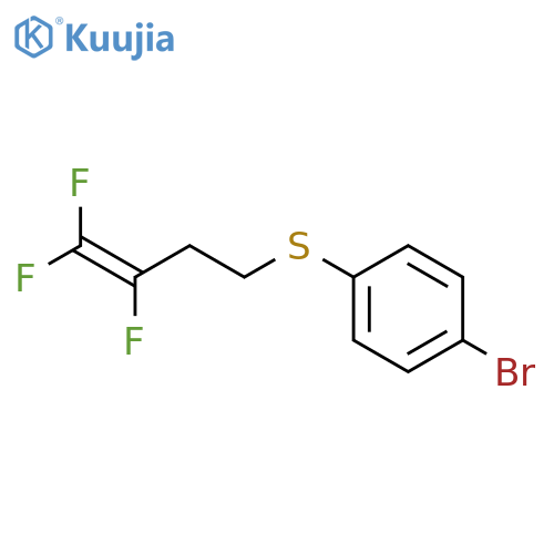 1-bromo-4-(3,4,4-trifluorobut-3-en-1-yl)sulfanylbenzene structure