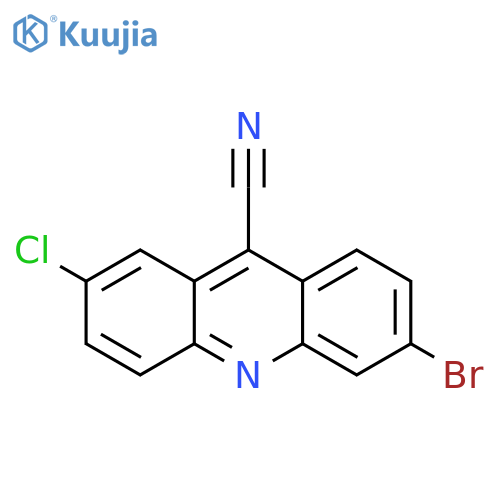 9-Acridinecarbonitrile, 6-bromo-2-chloro- structure