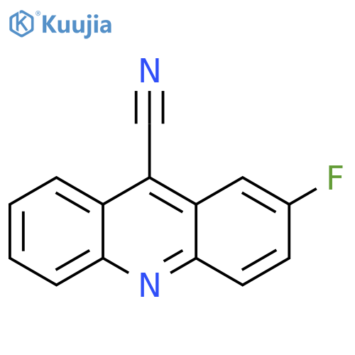 9-Acridinecarbonitrile,  2-fluoro- structure
