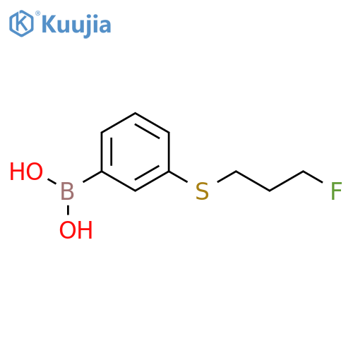 3-(3-Fluoro-propylsulfanyl)-benzeneboronic acid structure