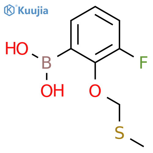 3-Fluoro-2-(methylthiomethoxy)phenylboronic acid structure