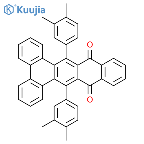 Dibenzo[a,c]naphthacene-10,15-dione, 9,16-bis(3,4-dimethylphenyl)- structure
