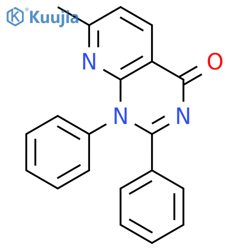 Pyrido[2,3-d]pyrimidin-4(1H)-one, 7-methyl-1,2-diphenyl- structure