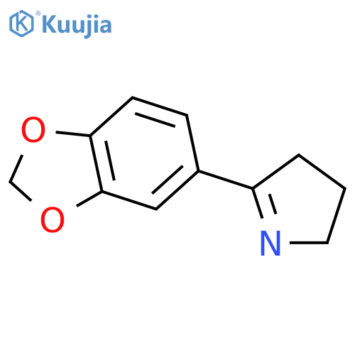 5-(1,3-benzodioxol-5-yl)-3,4-dihydro-2h-pyrrole structure