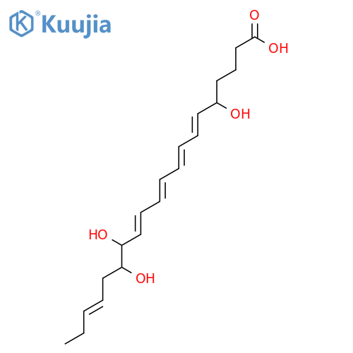 5,14,15-Trihydroxy-6,8,10,12,17-eicosapentaenoic acid structure