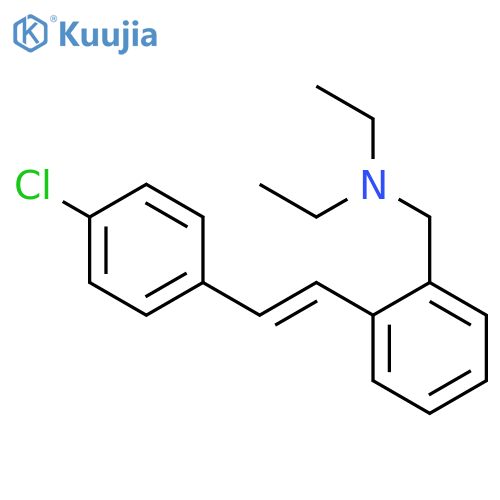 Benzenemethanamine, 2-[2-(4-chlorophenyl)ethenyl]-N,N-diethyl- structure